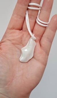 Image 3 of Smooth fidget pebble necklace 