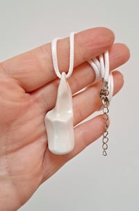 Image 2 of Porcelain clay smooth fidget necklace 