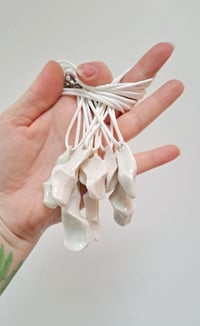 Image 4 of Porcelain clay smooth fidget necklace 