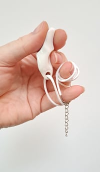 Image 1 of Porcelain clay smooth fidget necklace 