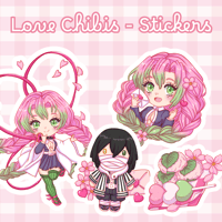 Image of DS LOVE CHIBIS STICKERS