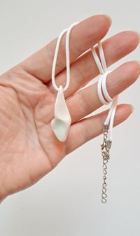 Image 3 of White porcelain fidget necklace