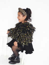 Image 2 of Black & gold star ruffled jacket 