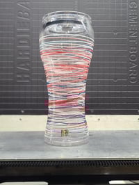 Image 1 of Heti fitted 24oz wrapped cup in red, white, and blue