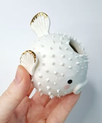 Image 4 of Porcelain pufferfish vase