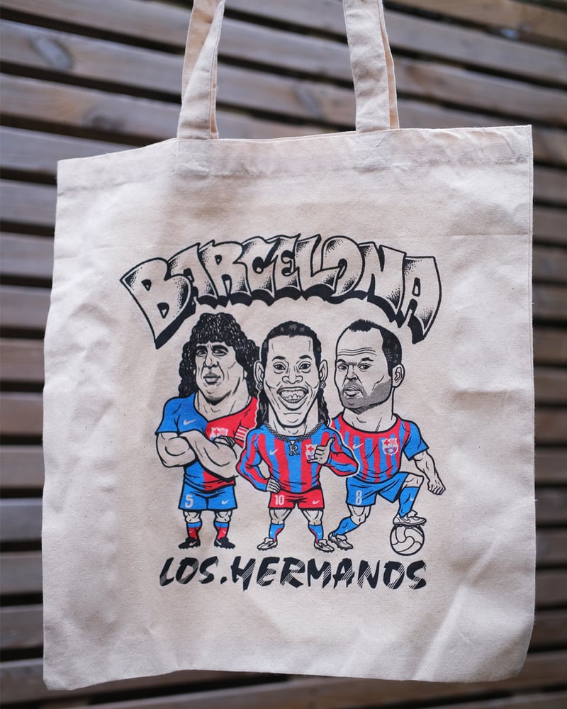 Image of Los Hermanos Barca Tote - Dan Draws x ASL94 