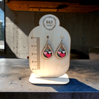 Image 1 of Wooden Heart Earrings