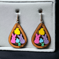 Image 1 of Wooden Peeps Earrings