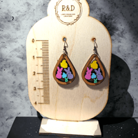 Image 3 of Wooden Peeps Earrings