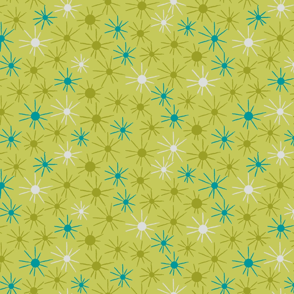 Stitchy Sunny Day Green by the Yard YST-013