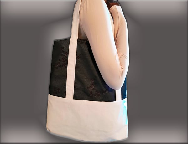 Image of Floral Fusion Tote Bag