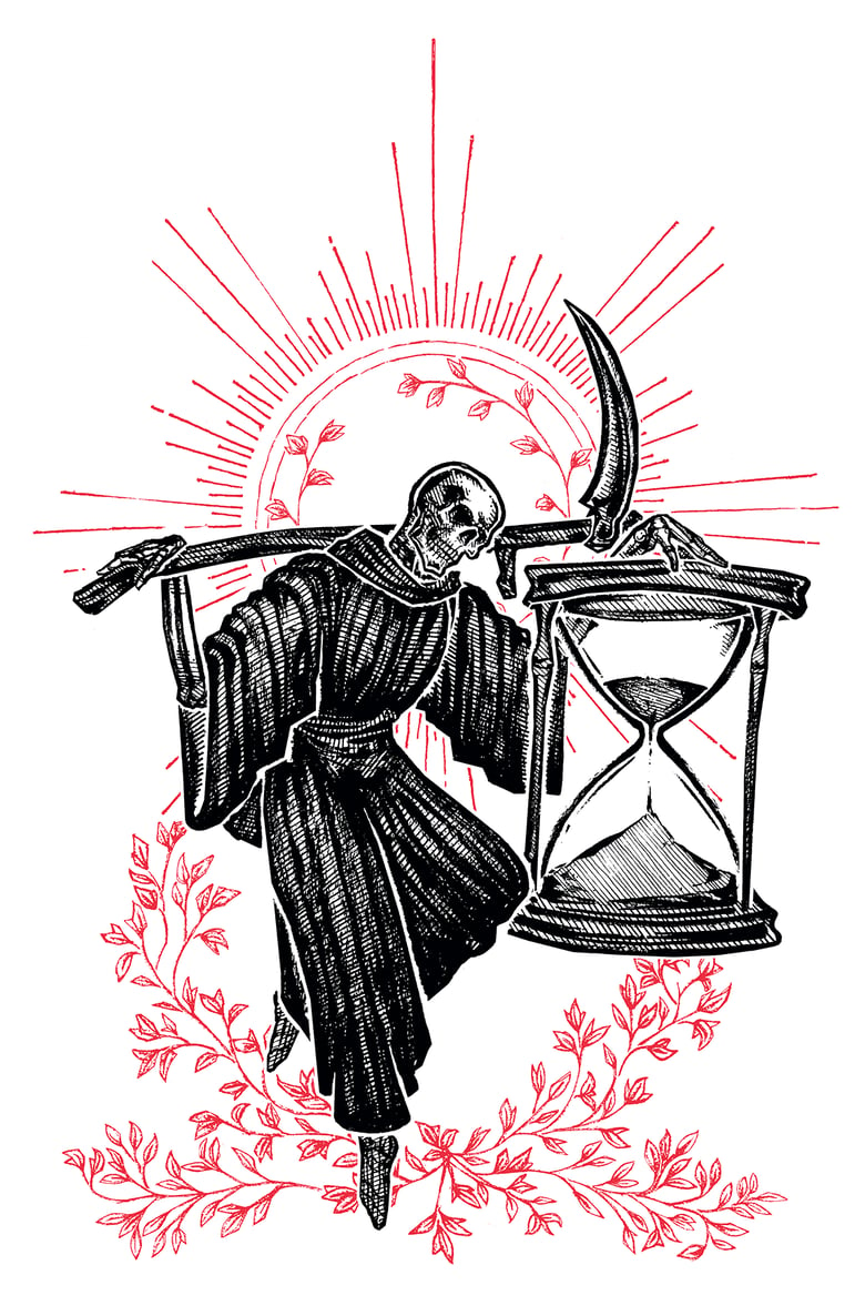 Image of "Racing the Clock" 8.5”x11” Watercolor Print