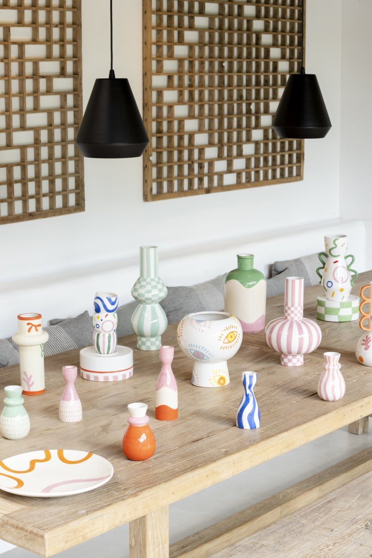 VASE CAROLINA (ROSE OU BLEU), QUÉ RICO Image 5