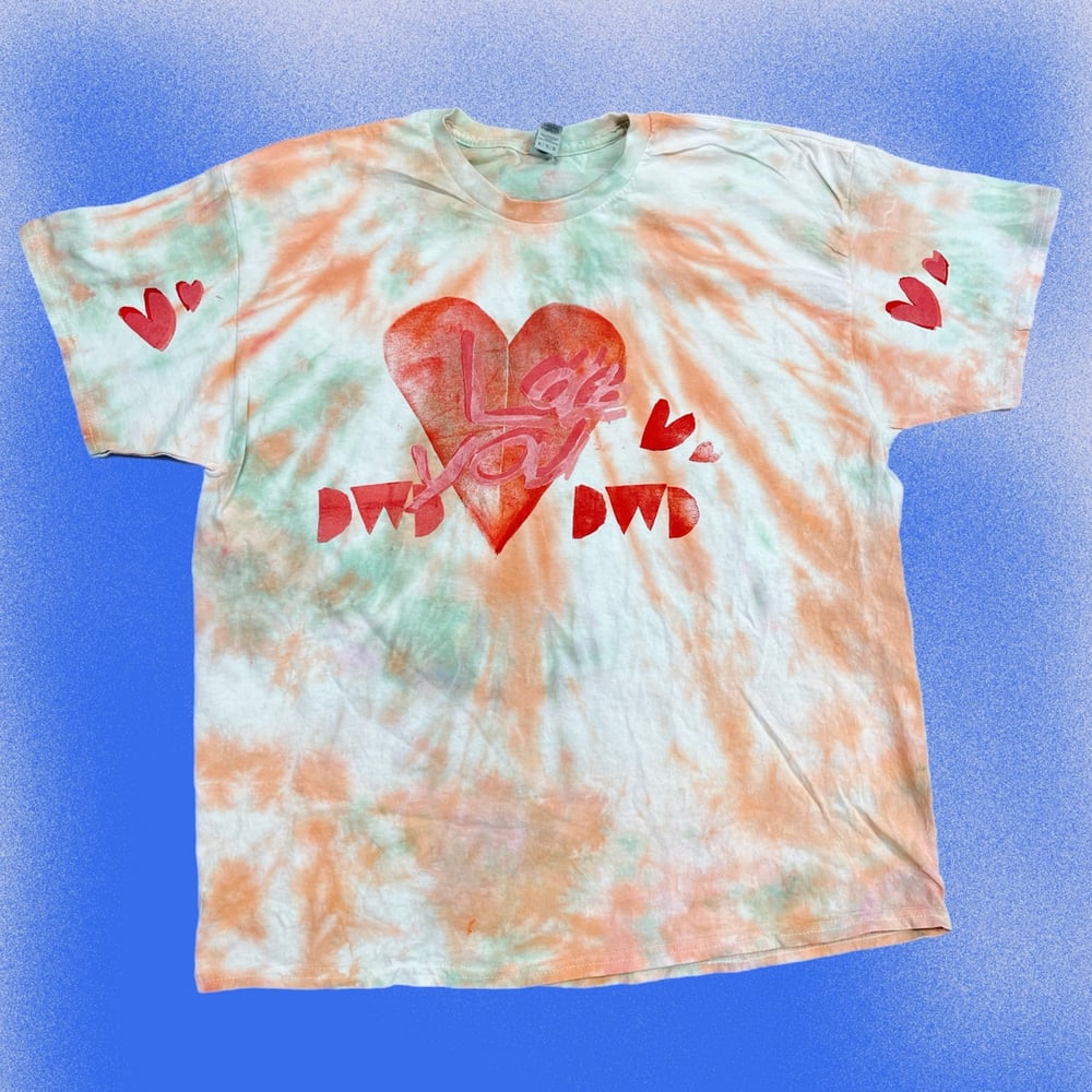 “I Love You, Get off My Back” Double sided Heart Shirt 