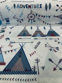 Image 2 of Loneta - Tipi Adventure - Azul/Rojo/Gris - 8€/m