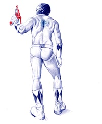 Image 1 of Blue Power Ranger Backside