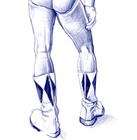 Image 3 of Blue Power Ranger Backside