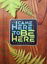 I Came Here to Be Here