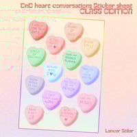 D&D conversation hearts - sticker sheet