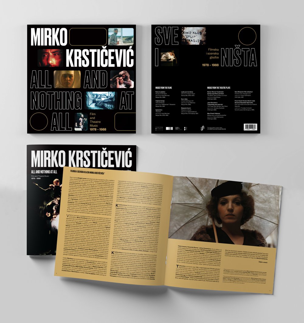 MIRKO KRSTICEVIC - ALL AND NOTHING AT ALL (LP) LIMITED EDITION OF 100 + 12-PAGE BOOKLET