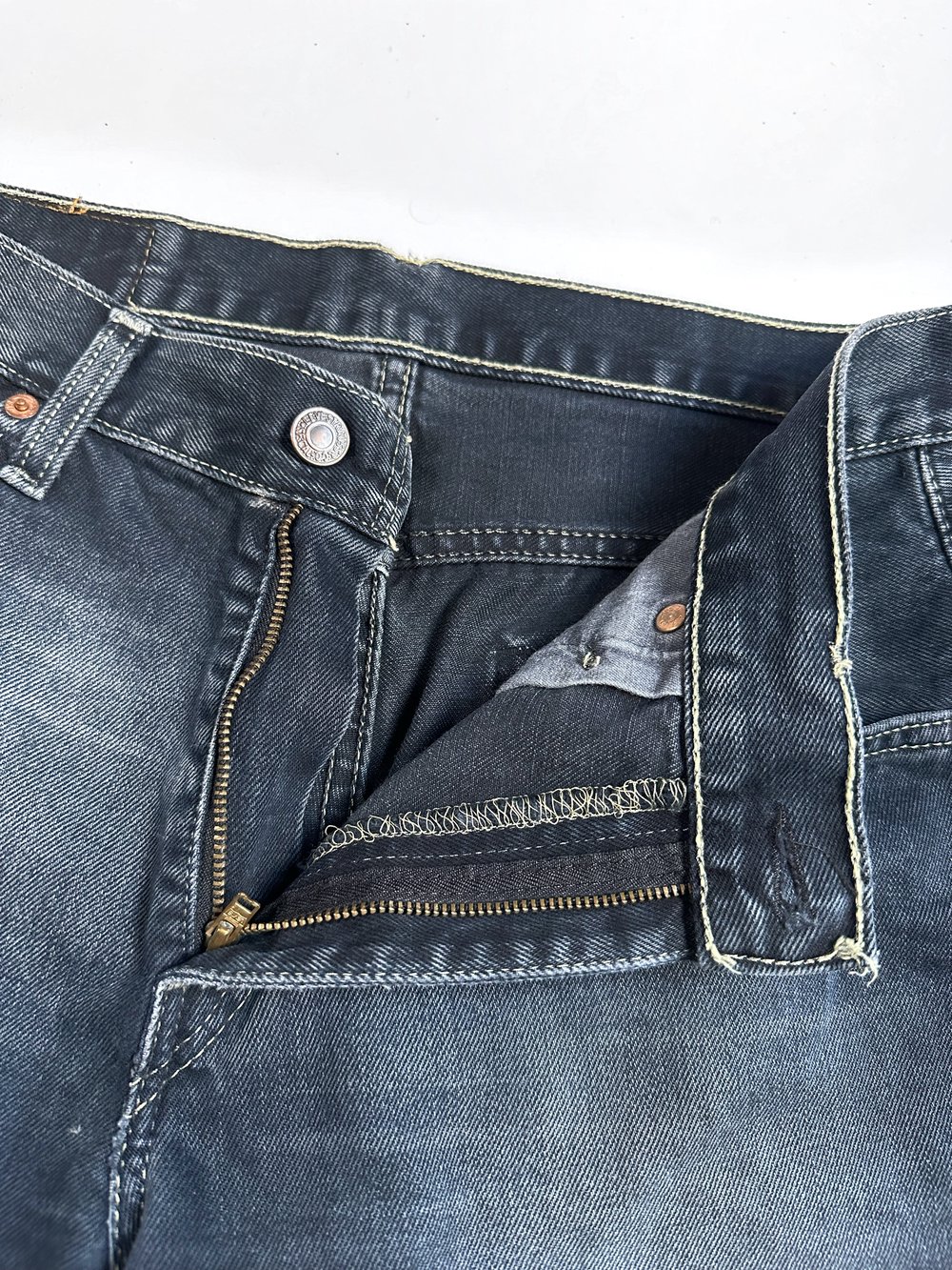 Levi’s 507 Faded Black Denim Jeans