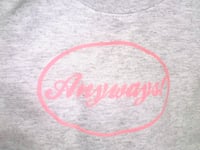 Image 2 of Anyways! sweatshirt 🫧🩷light grey & baby pink 
