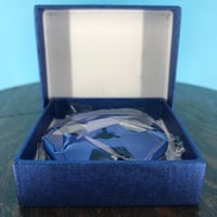 Image 2 of Burlington Recording 1/4" x 2.5" Heavy Duty BLUE Trident Metal Reel in Blue Box -3 Windage Holes