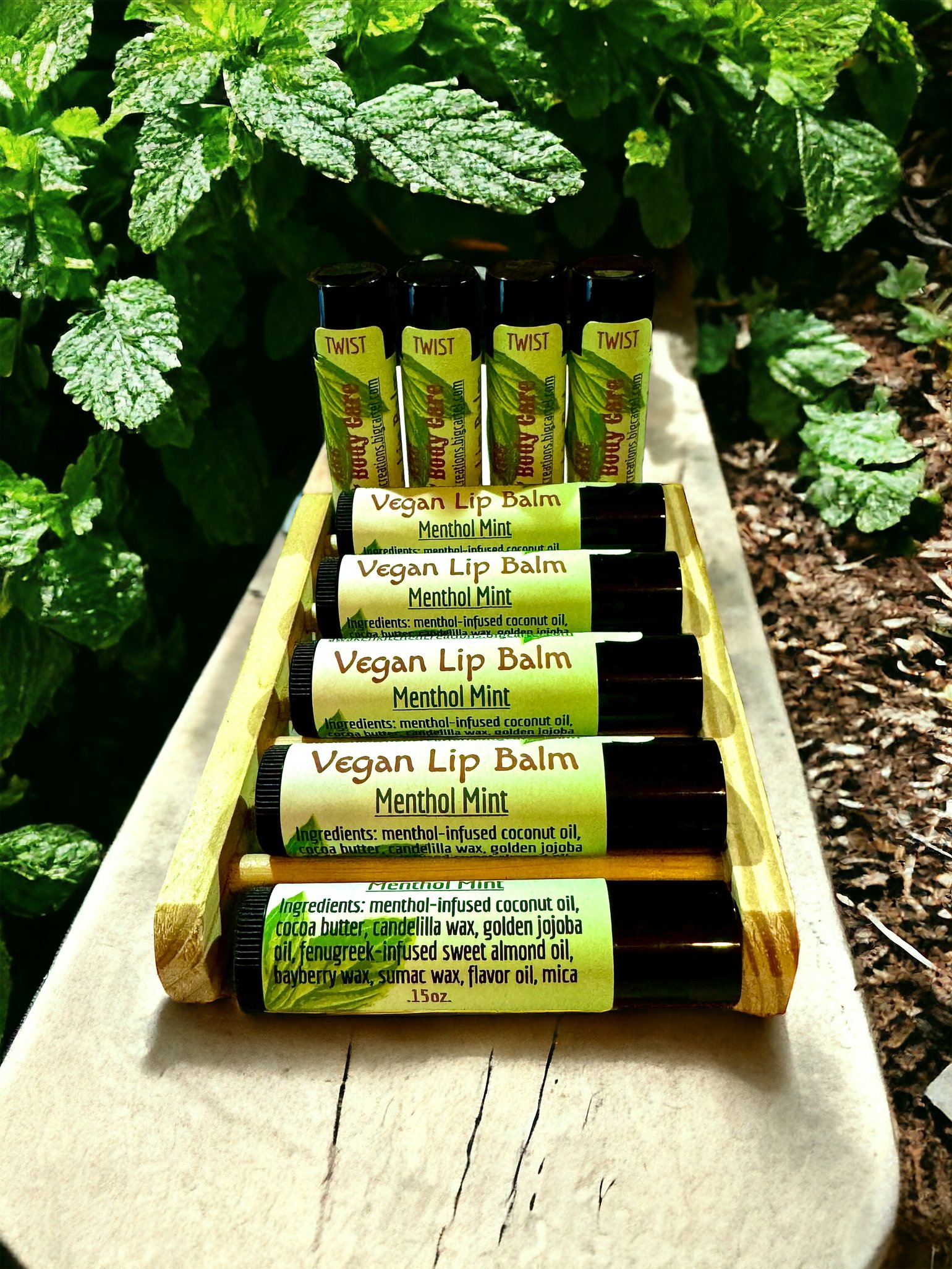 Image of Vegan Lip Balm - Menthol Mint