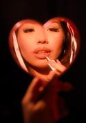 “Hot Pink” Heart Mirror