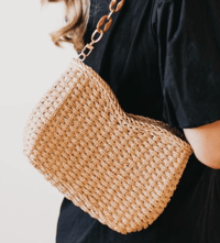 Image 2 of STRAW SHOULDER & CROSSBODY BAG