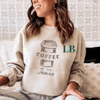 Image 1 of Coffee And Jesus Sweatshirt