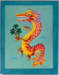 Image 1 of PRINT (Canvas) Wood Dragon I