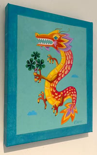 Image 2 of PRINT (Canvas) Wood Dragon I