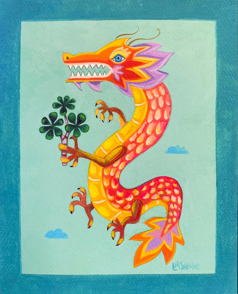 Image of PRINT (Paper) Wood Dragon I