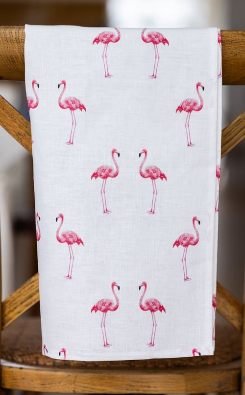 Image of The Emmy Tea Towel - The Flamingo