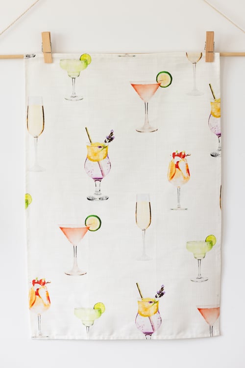 Image of The Skye Tea Towel - The Cocktail