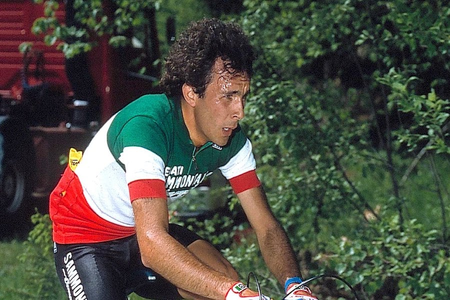 Moreno Argentin - 1983/1984 - Italian national champion's jersey - Sammontana Campagnolo