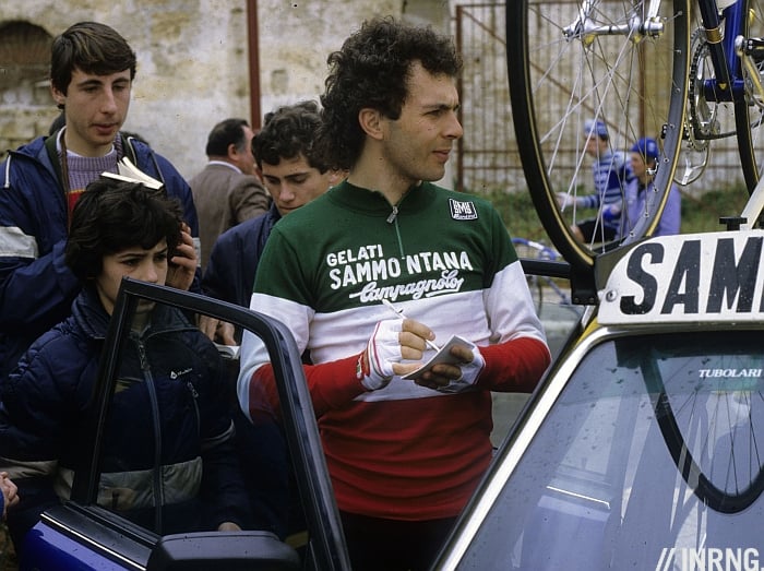 Moreno Argentin - 1983/1984 - Italian national champion's jersey - Sammontana Campagnolo