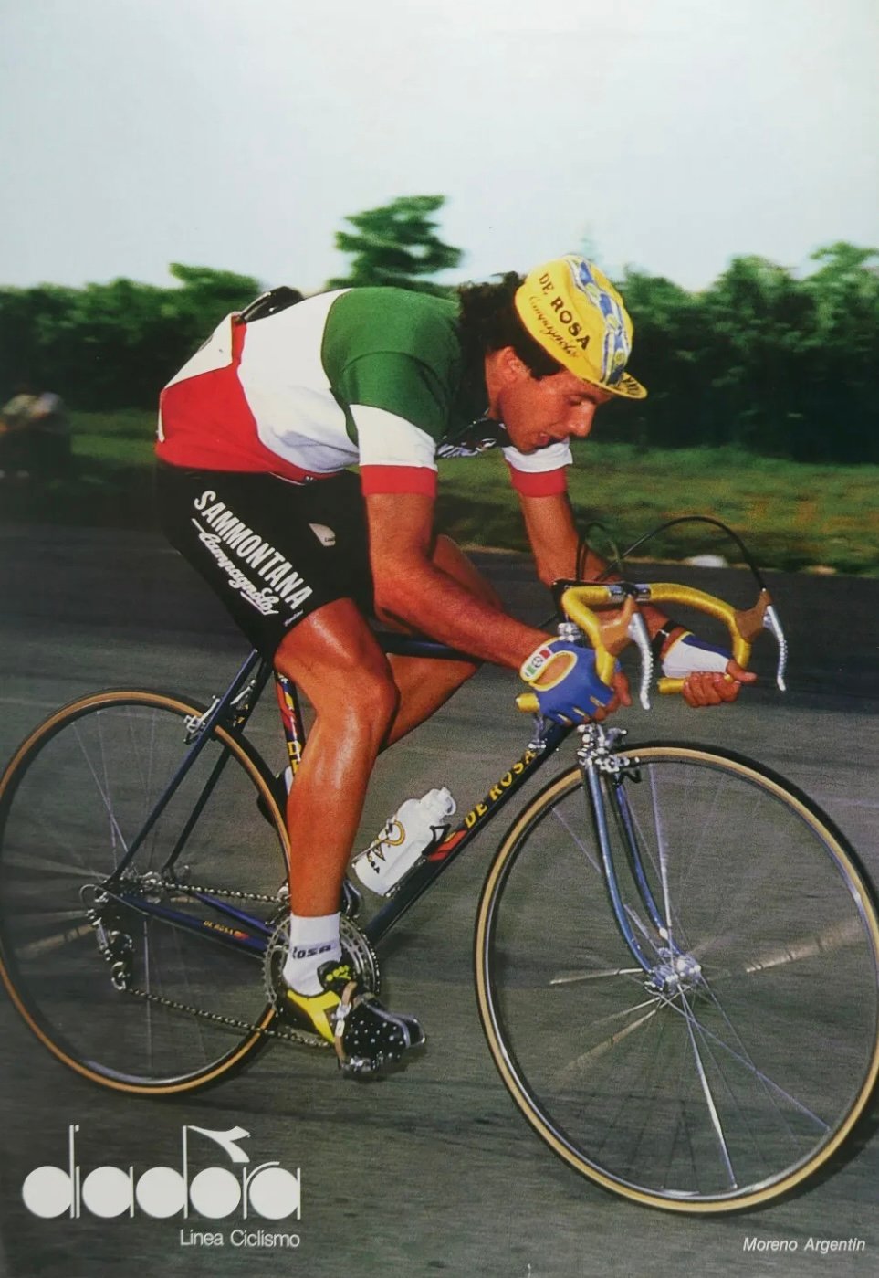 Moreno Argentin - 1983/1984 - Italian national champion's jersey - Sammontana Campagnolo