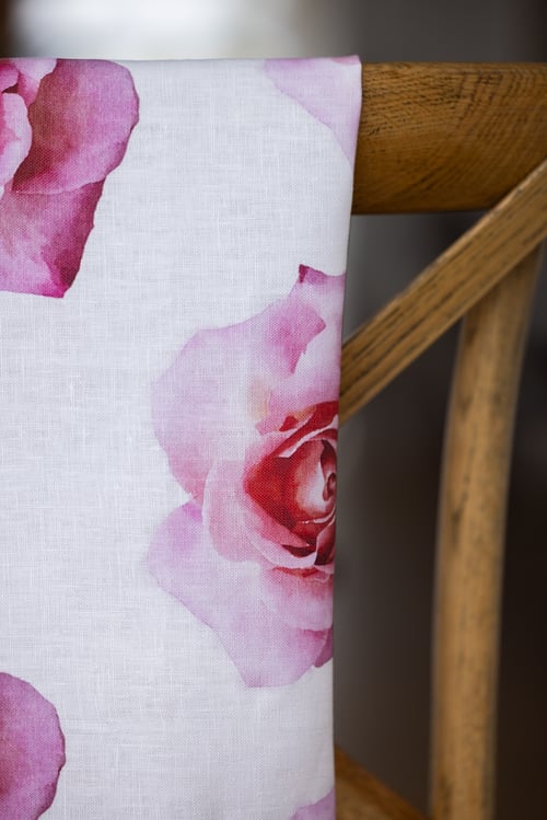 Image of The Isobel Tea Towel - Pink Rose