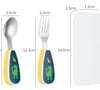 Kids Travel Cutlery Set  Spoon and Fork with Case Mermaid