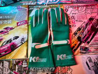 Image 1 of K1 Planning - Keiichi Tsuchiya Racing Gloves - Large