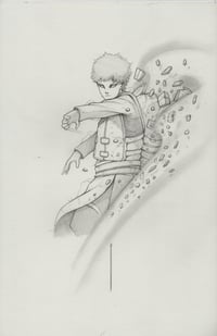 GAARA ORIGINAL PENCIL ART SIGNED