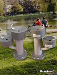 Image 2 of 1/8 Miniature Park Style Drinking Fountain for diorama, Fingerboarding, dolls or desk toy