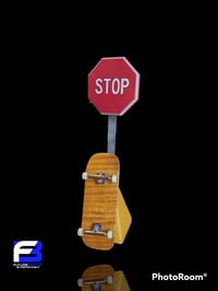 Image 2 of Stop sign for fingerboarding or diorama 1/8 scale.