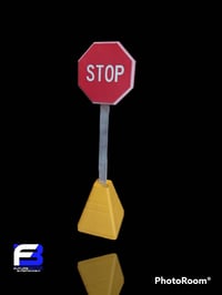 Image 3 of Stop sign for fingerboarding or diorama 1/8 scale.