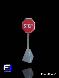 Image 4 of Stop sign for fingerboarding or diorama 1/8 scale.