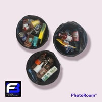 Image 4 of Miniature Trash can for fingerboarding, diorama and dollhouse 1/8 scale w/ trash included