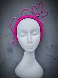 Image 2 of 'Simple sparkle' headband in fuchsia 
