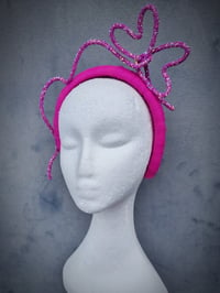 Image 1 of 'Simple sparkle' headband in fuchsia 